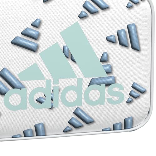 adidas Foundation School Lunch Bag – Insulated Lunchbox, 6L - color: 3d Aop White/Clear Sky Blue/Semi Flash Aqua Blue
