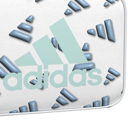 adidas Foundation School Lunch Bag – Insulated Lunchbox, 6L - color: 3d Aop White/Clear Sky Blue/Semi Flash Aqua Blue