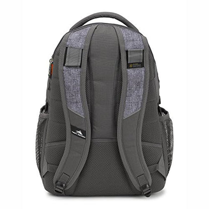 High Sierra Swerve Laptop Backpack, Slate/Woolly Weave, One Size - color: Slate/Woolly Weave