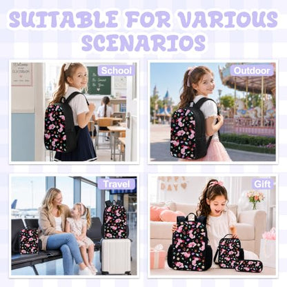 3PCS Axolotl Backpack for Boys Girls Teens, School Backpack with Lunch Box Pencil Case for Elementary Middle High Students, 17 Inch Lightweight Bookpack 3 in 1 Set Back to Shool Supplies for Kids - color: Axolotl
