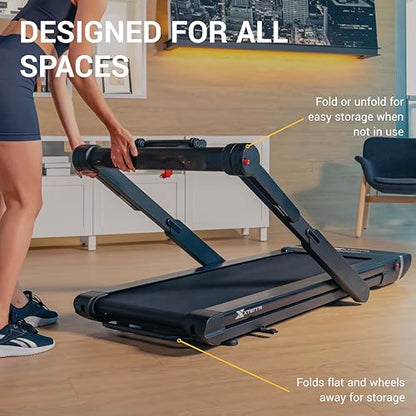 XTERRA Fitness Premium Folding Smart Treadmill, Compact Design, 250+ LB Weight Capacity, Powerful Motor, XTERRA+ Fitness App Included with Purchase - style: WS300
