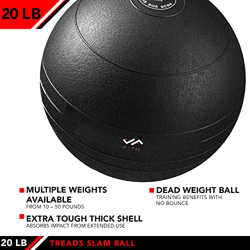 JFIT JFIT Slam Ball - color: Classic Black, size: 20 LB