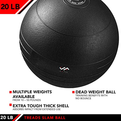 JFIT JFIT Slam Ball - color: Classic Black, size: 20 LB