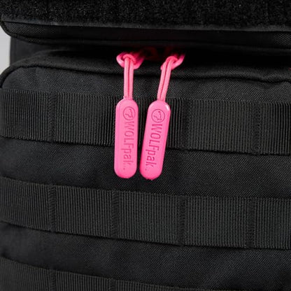 WOLFpak 9L Mini Meal Prep Management Backpack (Black Neon Pink) Lunch Box, Cooler, Travel, Insulated Bag, Daypack - color: Black Neon Pink