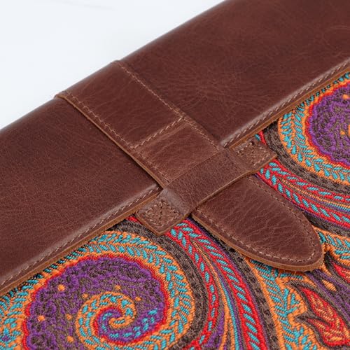 Londo Leather Sleeve Compatible with MacBook Pro 14 & Air 13-13.3 Inch (M5, M4, M3, M2, M1, Pro, Max) & iPad Pro 12.9, Premium Top Grain Leather Laptop Bag, 2020 to 2026 Models - color: Brown, size: 13-14 inches