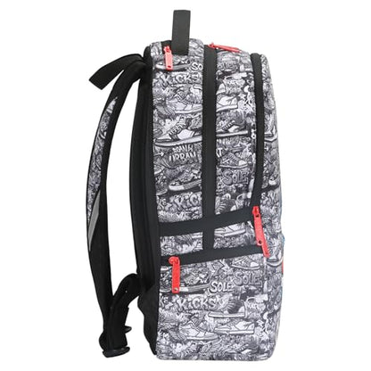 Graffiti Backpack, Designer Laptop Backpack for 15.6 Inch Work,Water Resistant Backpack Computer Bag (KickArt) - color: Kickart