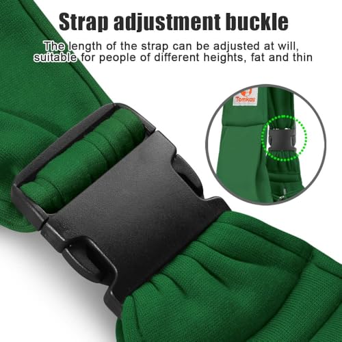 Tomkas Small Dog Cat Sling Carrier Puppy Purse Travel Wrap Soft Crossbody Pet Bag (Emerald Green, M - Zip Pocket & Adjust Strap) - color: Emerald Green