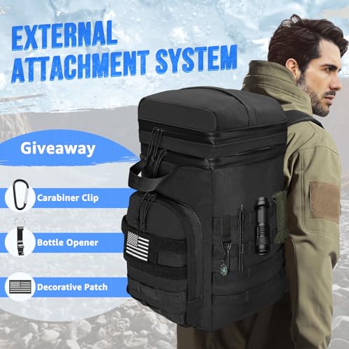 WOTOW Backpack Cooler 45 Cans - Tactical Insulated Soft Cooler Bag - Large Capacity Leakproof Back Pack, for Women Men, Cooler Backpack Camping Hiking Picnics Beac