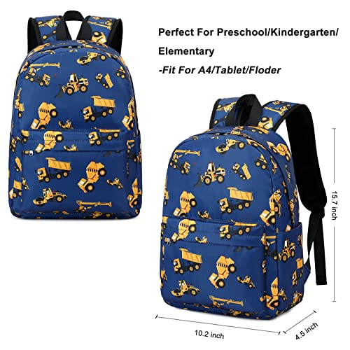 CAMTOP Preschool Backpack for Kids Boys Toddler Backpack Kindergarten School Bookbags (Engineering Navy) - color: Engineering Navy