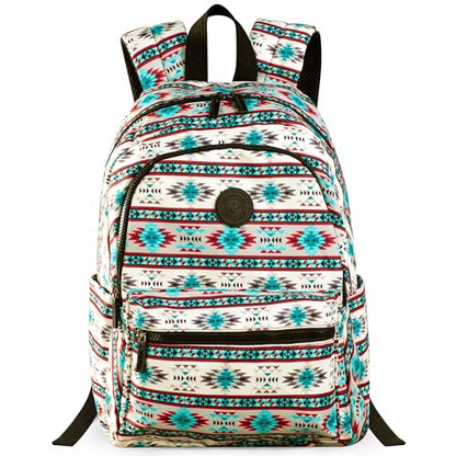 Montana West Backpack for Women Western Travel Backpack Purse Casual Daypack for Laptop College - color: *Aztec Beige