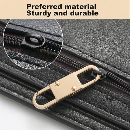 MILAKE 10 Pcs Premium Anti-Theft Zipper Lock, Small Clips for Bags, Backpacks, Purses, Luggage, Zipper Pull Replacement, Durable Multi-Color Set for Travelers, Hikers, and Daily Commuters (Gold) - color: gold
