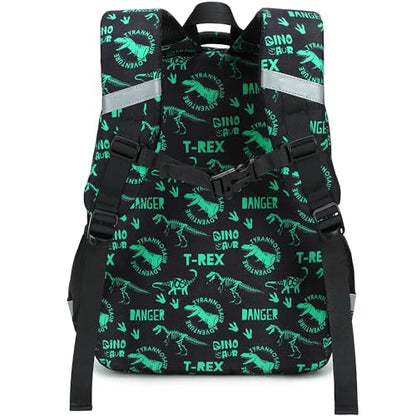 abshoo Cute Dinosaur School Backpack For Boys Elementary Kindergarten Kids School Bag (Dinosaur Black A) - color: Dinosaur Black a