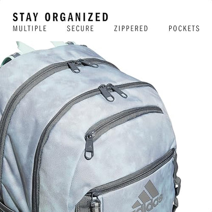 adidas Excel Backpack for Men & Women – Durable Large Athletic Laptop Bag - color: Stone Wash Semi Flash Aqua-stone/Onix Grey, size: OSFA