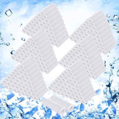 Hosuly 300 Pack Cooling Towels Bulk 40 x 12 Inch Large Chilly Breathable Sweat Sports Cold Towels Sublimation Microfiber Ice Neck Rag for Hot Weather Workout Gym Team Gift (White) - color: White