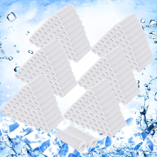 Hosuly 300 Pack Cooling Towels Bulk 40 x 12 Inch Large Chilly Breathable Sweat Sports Cold Towels Sublimation Microfiber Ice Neck Rag for Hot Weather Workout Gym Team Gift (White) - color: White