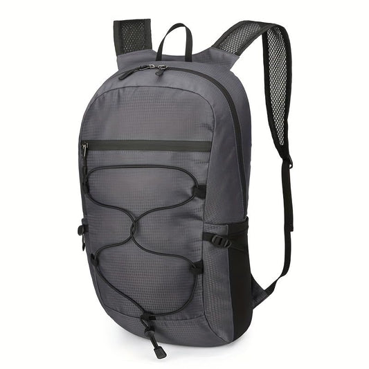 Foldable Hiking Daypack, Compact And Portable Outdoor Sports Backpack, Suitable for Hiking, Travel, Commuting, And Fitness. (Deep Gray) - color: Deep Gray