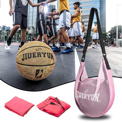 Soccer Backpack, Soccer Bag Sport Equipment Bags Fit Basketball Volleyball Football - color: Pink