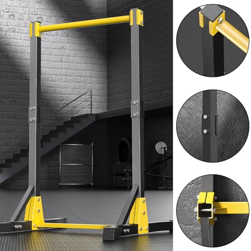 Power Tower, Portable Pull-up Bar Station, Free Standing Pull Up Bar for Home Gym, Pull Up Tower Station 400LBS with 11 Gym Strength Training Workout Equipment