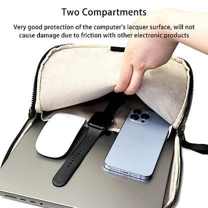 Puffy Laptop Sleeve 12 Inch White, Waterproof Carrying Case Bag for Women, Fluffy Computer iPad Pro 11 Case, Compatible with 10.9" iPad 10, 10.2" iPad 7 8 9, 10.5" - color: White, size: 12-inch