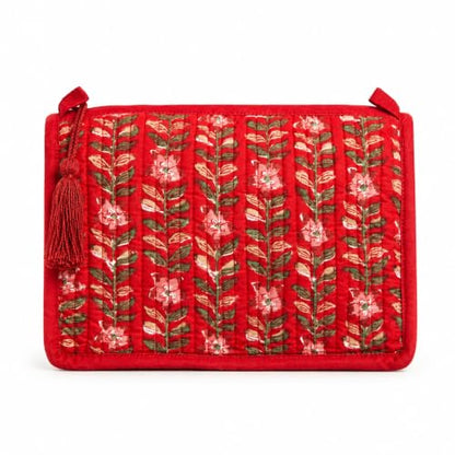 Huar Travel Makeup Bag- Large Capacity Cosmetic Bags for Women - color: Red