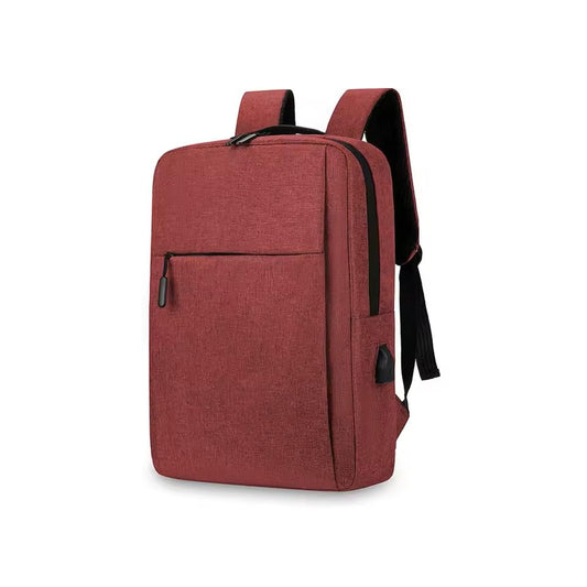 Business Laptop Backpack, Oxford, Casual Daypack with USB Port, Anti-Theft Travel Rucksack for Work, 11.8x4.7x15.7 Inches (red, 11.8x4.7x15.7 Inches) - color: Red