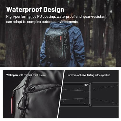 PGYTECH OneMo Lite Camera Backpack 22L for DJI, Sony, Canon, Nikon, OSMO Action/Pocket, DSLR/SLR Mirrorless, Camera Tripod Photographer Bag Gift, Camera Pack Black, Weekend Bag