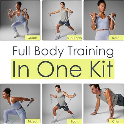 EQYP Power Tube Resistance Bands with Handles – Exercise Bands for Home Workouts - size: 60lb