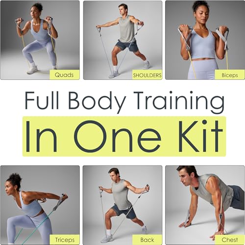 EQYP Power Tube Resistance Bands with Handles – Exercise Bands for Home Workouts - size: 30lb