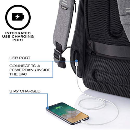 XDDesign HERO Small Anti-Theft Laptop Backpack 10.5L with 13.3" Laptop /12.9" Tablet Compartment | Slash-Resistant | Eco Friendly | Waterproof | Anti-shocked Travel Backpack w/USB Charging Port