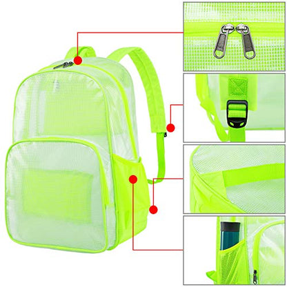 mygreen Basic Clear Backpack, Thick Odor Cold Resistant PVC Transparent Bookbag, 17 Inch Multi-Pocket Clear Bag for School Stadium Concert Work Travel (Gray, Large) - color: Gray