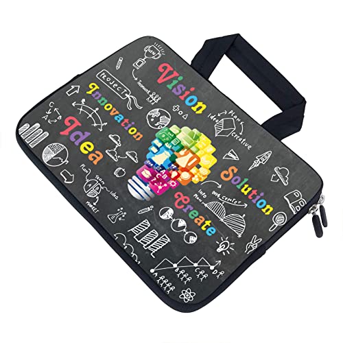 AMARY14 15 15.4 15.6 inch Laptop Handle Bag Computer Protect Case Pouch Holder Notebook Sleeve Neoprene Cover (Idea) - color: Idea