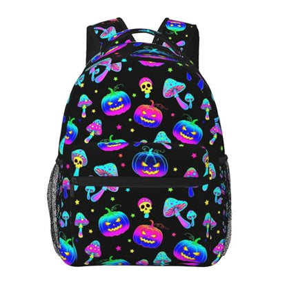 Work Laptop Backpack Halloween Trippy Mushroom Pumpkin, Water Resistant Commuter Bag with Inner Pocket for Office, Business Travel and Daily Commute - color: Pattern (263)