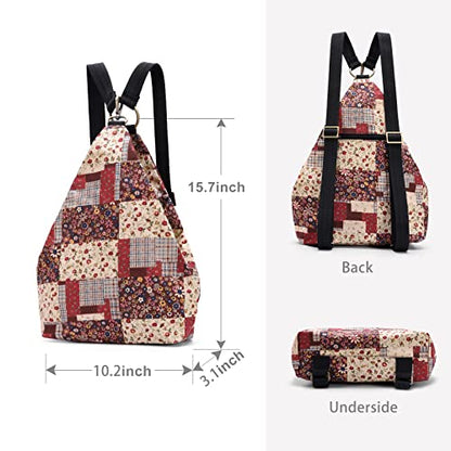 Black Butterfly Premium Backpack for Women, Bohemia Style Fashion Casual Daypack Backpack, Small Backpack Purse (26-red) - color: 26-red