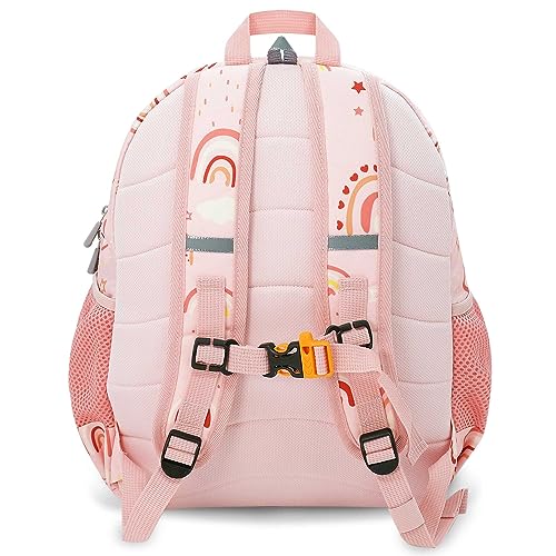 JAN & JUL Little Xplorers Kids' Backpack (Pink Rainbow, One Size) - color: Pink Rainbow