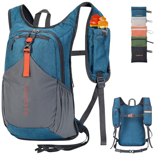 FIORETTO 20L Hiking Backpack for Women Men Mini Packable Backpack Lightweight Small Daypack for Camping Travel Outdoor, Turquoise - color: Turquoise, size: 20l
