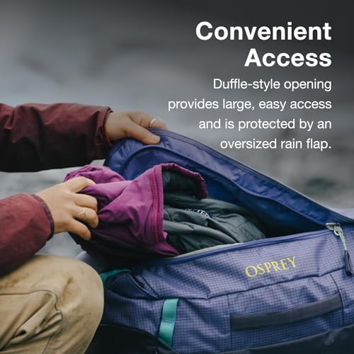 Osprey Transporter Lightweight Travel Duffel Bag - Extra Large Water Resistant Durable Gear Bag for Men and Women - color: Pine Leaf/Earl Grey, style: 120l