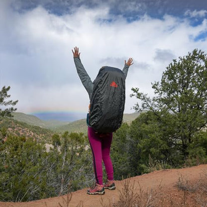 Kelty Backpack Rain Cover, Water Proof Cover for Hiking and Backpacking Packs 30 to 105 Liters, Elastic Cinch, Integrated Stuff Pocket, 2024 Update - size: Medium (30-50L)