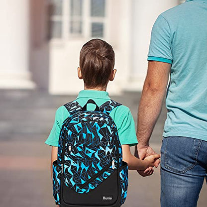 bunie School Backpack for Boys Large Bookbag Boys Backpacks Elementary Middle High School Bags Kids Cool Back Pack Children 7 8 9 10 11 12 13 14 15 16 Years Old (Blue) - color: Blue