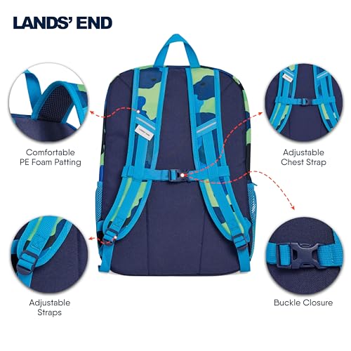 Lands' End Unisex Kids Medium ClassMate Lightweight Durable Elementary School Backpack, Nicci - color: Nicci