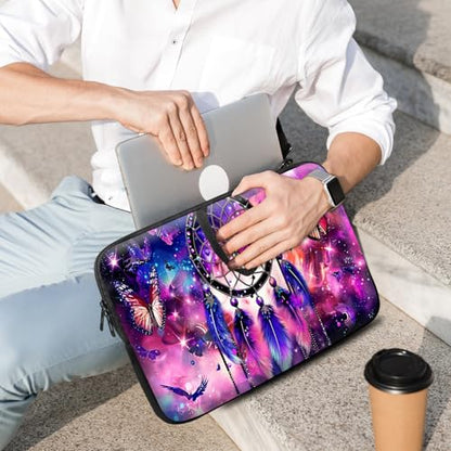 14 15 15.4 15.6 inch Laptop Handle Bag Computer Bag, Pouch Holder Notebook Sleeve Cover Soft Case Compatible for Dell,Lenovo,Toshiba HP, Asus Notebook-Beautiful Dream Catcher - color: Beautiful Dream Catcher