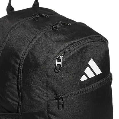 adidas Striker 3 Team Sports Backpack – Daypack for Sports Gym Travel, 36L, Black, OSFA - color: Black