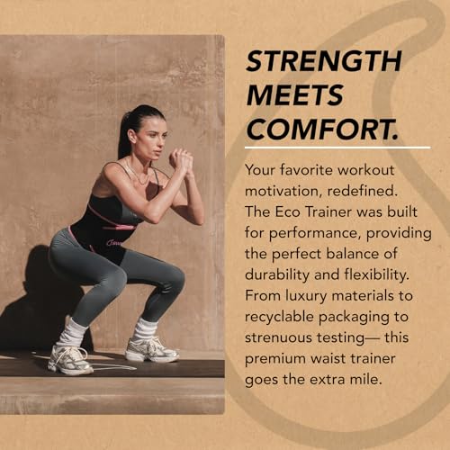 Sports Research Sweet Sweat Waist Trimmer 'Eco Series' - Made w/Yulex Technology · Eco Friendly · Neoprene Free - color: Pink, size: Medium