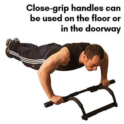 Body-Solid Mountless Pull-Up/Push-Up/Sit-Up Bar - Door Mounted Chin-Up Bar for Home Gym, Fitness & Strength Training, Portable Exercise Equipment for Calisthenics, Doorway & Wall Mounted Options