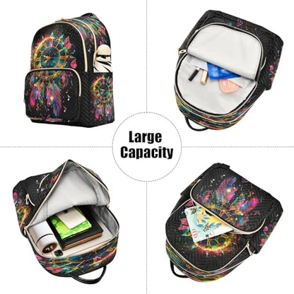 SUABO A Clock with Roman Numerals Backpack Purse Ladies Rucksack Travel Shoulder Bag Casual Daily Backpack - color: A Clock With Roman Numerals, size: Small