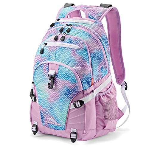High Sierra Loop Backpack, Travel, or Work Bookbag with tablet sleeve, One Size, Rainbow Scales - color: Rainbow Scales