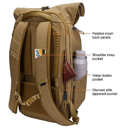 Thule Paramount 24L Backpack - Commuter Backpack with Padded Laptop Sleeve - Fits 16" laptops and 12" Tablets - Thoughtful Layout and Organization - color: Nutria, size: 24L