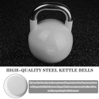 Kettlebell Weights Fitness Steel Competitive Kettle Bells, Muscle Training Dumbbells for Men and Women, Flat Bottom, Gym Exercise Equipment(18kg)