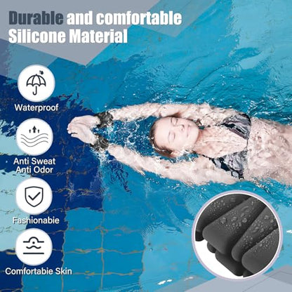 Vinsot Pilates 2Lbs Each(Set of 4) Wrist Ankle Weights for Women, Wearable Arm Leg, Adjustable Weighted Wristbands Arm Leg Weights Suitable for Walking Swimming Running Yoga Gym - color: Black