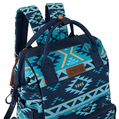 Montana West Wrangler Callie Diaper Bag Backpack with Stroller Straps Multifunction Baby Travel Bag WG2204-9110NY - color: Navy