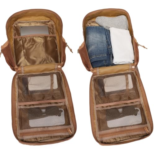 9L Mini Backpack for Men and Women, Small Backpack for Gym Hiking Travel Sports Running (20l-Brown) - color: 20l-brown